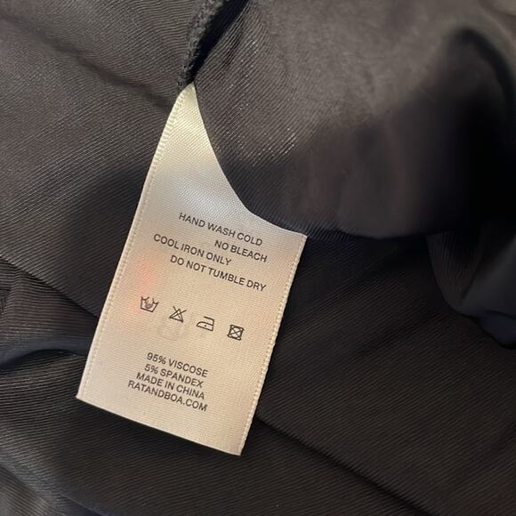 Rat & Boa Josefa Cowl Neck Open Sides Black Maxi Dress Size XL - Picture 9 of 9